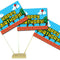Video Game Paper Table Flags - 15cm on 30cm Pole - Each