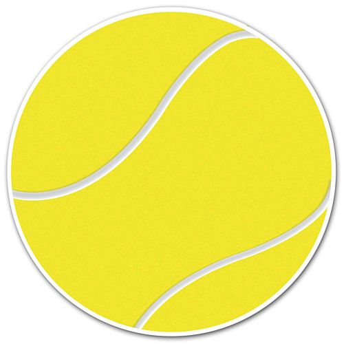 Tennis Ball Cutout - 25cm