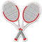 Tennis Racquet Cutouts - 35cm