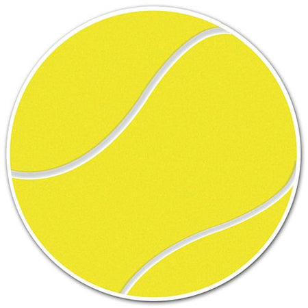 Tennis Ball Vinyl Wall Decoration - 13cm