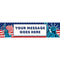 American Flag and Statue of Liberty Personalised Banner - 1.2m