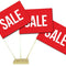 Sale Paper Table Flags - 15cm on 30cm Pole - Each