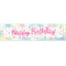 Party Time Happy Birthday Banner - 1.2m x 30cm