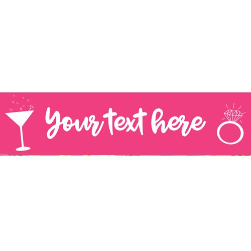 Team Bride Hen Party Personalised Banner - 1.2m