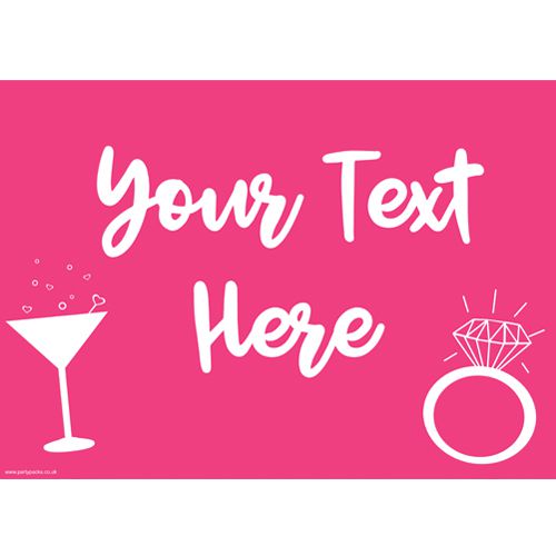 Team Bride Hen Party Personalised Poster- A3