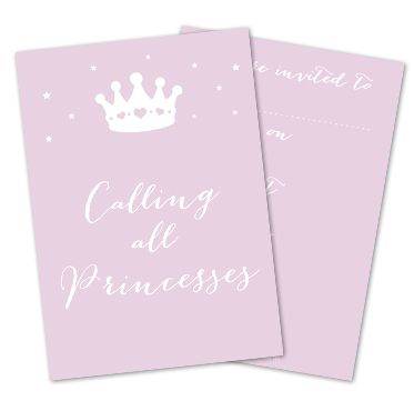 Princess Party Invitations - Pack of 8