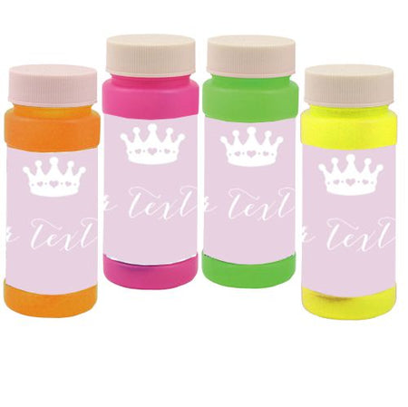 Personalised Bubbles - Princess - Pack of 8