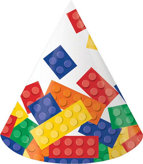 Block Party Children's Party Hats Pk of 8