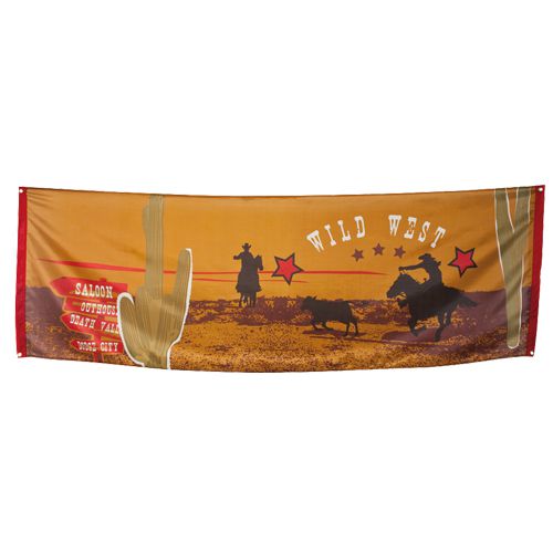 Wild West Fabric Banner - 2.2m