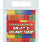 Personalised Building Blocks Card Insert With Sealed Party Bag - Pack of 8
