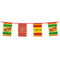 Mexican Fiesta Rectangular Plastic Bunting - 10m