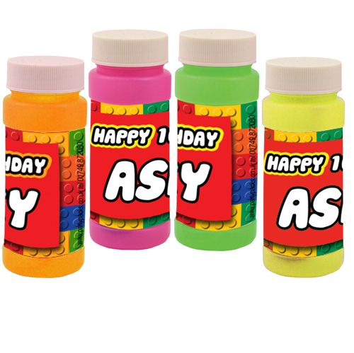 Personalised Bubbles - Building Blocks - Pack of 8