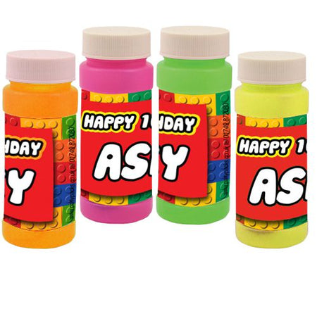 Personalised Bubbles - Building Blocks - Pack of 8