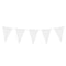 White Giant Outdoor Plastic Bunting - 10m