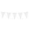 White Giant Outdoor Plastic Bunting - 10m