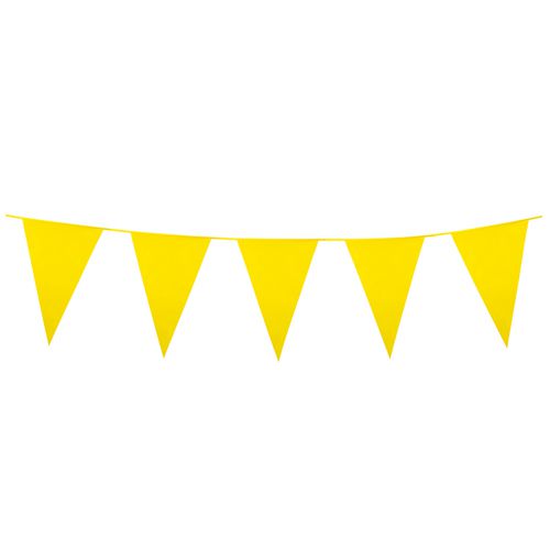 Yellow Giant Outdoor Plastic Bunting - 10m