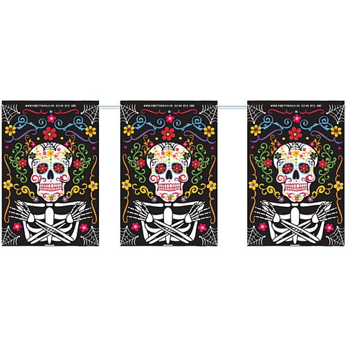 Day of the Dead Flag Interior Bunting - 2.4m
