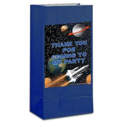 Space Party Themed Party Bag Kit With Stickers - Pack of 12