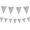 Metallic Silver Bunting - 10m