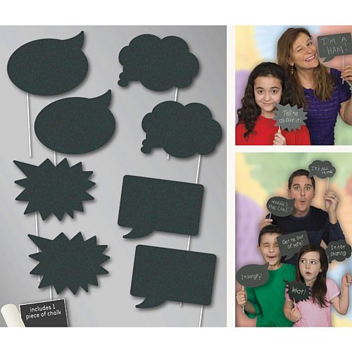 Chalk Photo Props - Incl. Chalk - Pack of 8
