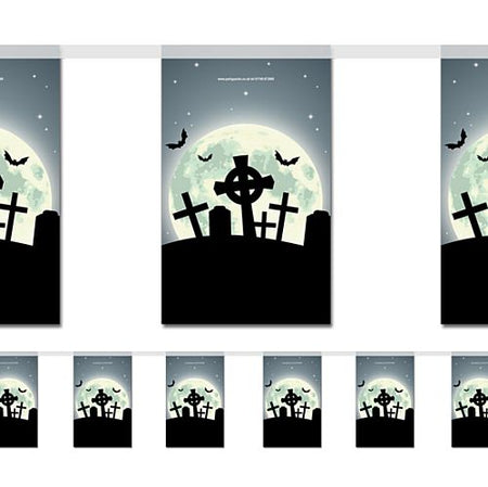 Haunted Graveyard Flag Interior Bunting - 2.4m
