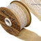 Hessian and White Lace Ribbon- 50mm Wide x 4.5m