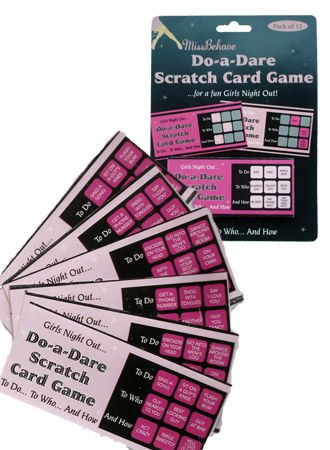 Hen Party Dare Scratch Card Game - Pack of 12