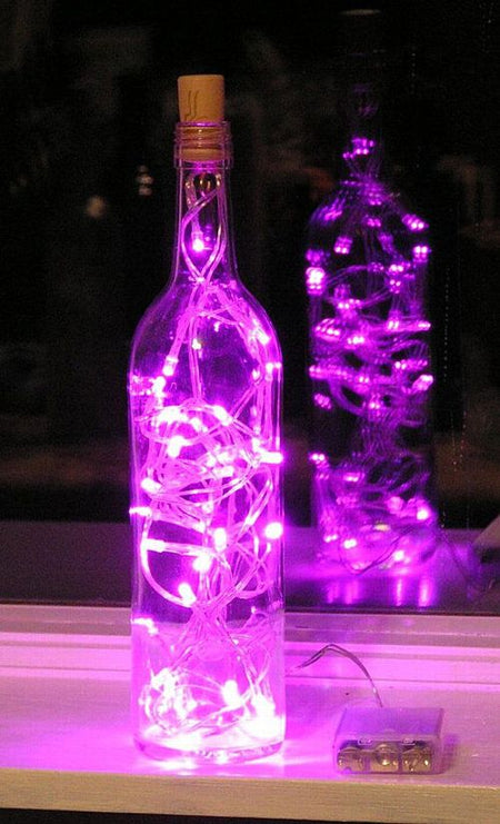 Bright Pink LED Fairy Lights - Set of 20 - 3.5M