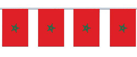 Morocco Flag Interior Bunting - 2.4m