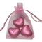 Favour Bag with 3 Chocolates- Pale Pink - Pack of 10