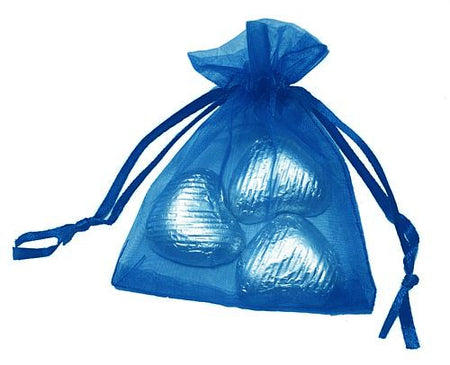 Favour Bag with 3 Chocolates - Royal Blue - Pack of 10