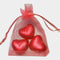 Favour Bag with 3 Chocolates- Red - Pack of 10