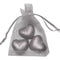 Favour Bag with 3 Chocolates- Silver- Pack of 10
