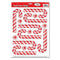 Candy Cane Clings - Sheet of 14