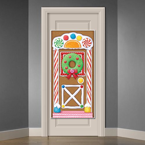 Gingerbread House Door Cover - 1.5m