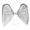 Silver Plastic Angel Wings