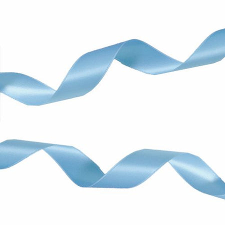 15mm Pale Blue Satin Ribbon- Per Metre