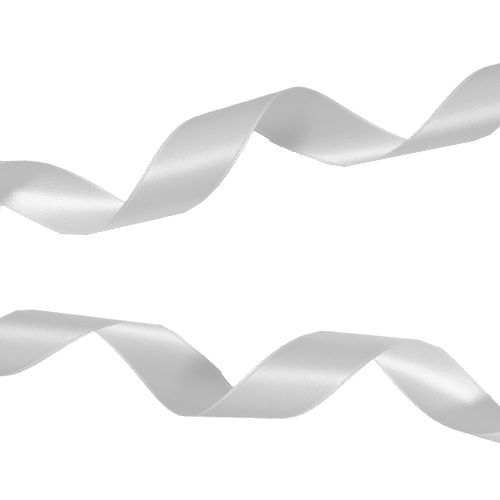 15mm White Satin Ribbon- Per Metre