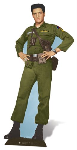 Elvis Presley Army Days Cardboard Cutout - 1.86m