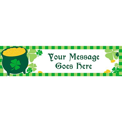 St Patricks Day Personalised Banner - 1.2m