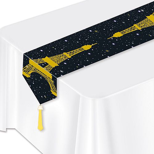 Eiffel Tower Paper Table Runner - 1.83m