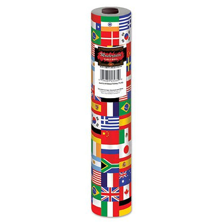 International Flag Plastic Table Roll - 30.48m