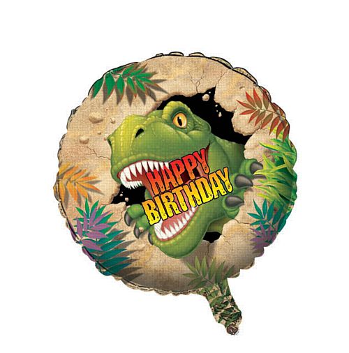 Dino Blast Happy Birthday Foil Balloon - 18"
