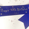 Personalised Birthday Sash- Blue- 100mm
