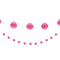 Hot Pink Honeycomb Ball Garland - 2.1m