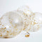 Clear Latex Gold Confetti Balloons - 12