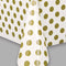 Gold Dots Plastic Tablecloth - Each