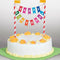 Rainbow Ribbons Birthday Bunting Cake Topper, cake bunting,