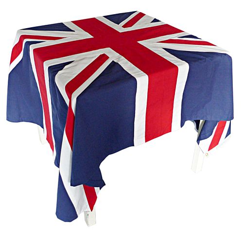 Union Jack Flag Fabric Tablecloth - 2.44m
