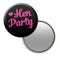 Black and Pink Hen Party Pocket Mirror